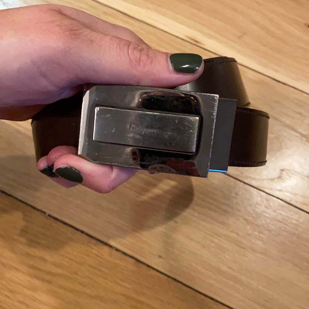 Ferragamo Men’s Belt, Brown Leather
